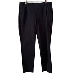 J Crew Martie Stretch Cotton Cropped Pants Black 8